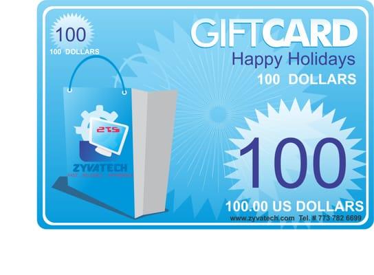 100 Dollars Gift Card