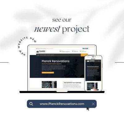 Website Project completed for Planck Renovations.