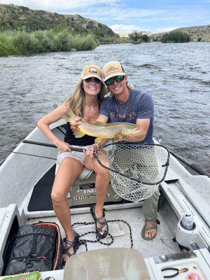 Andrew was a great guide! Now that's how you hold a fish!