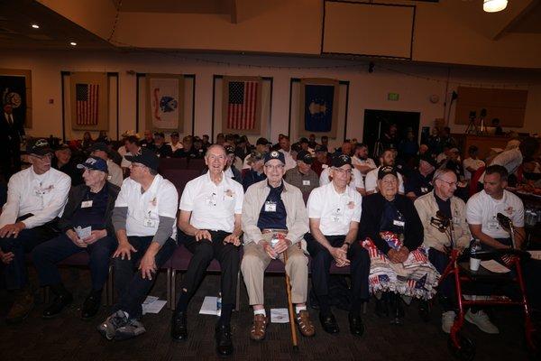 Over 80 veterans attended our Mission to Honor Veterans Event- 19 were WWII and 30 Korean Veterans