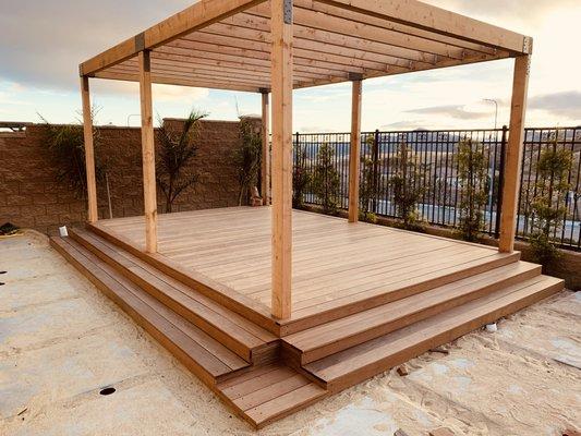 Ipe deck and pergola