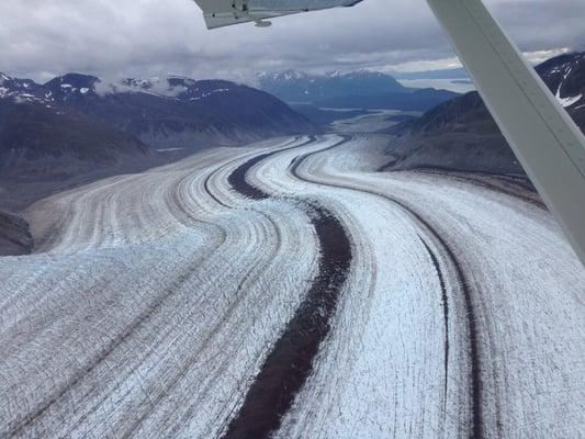 Flying over Glacier Bay- amazing experience