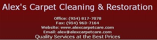 Alex's Carpet Cleaning & Restoration