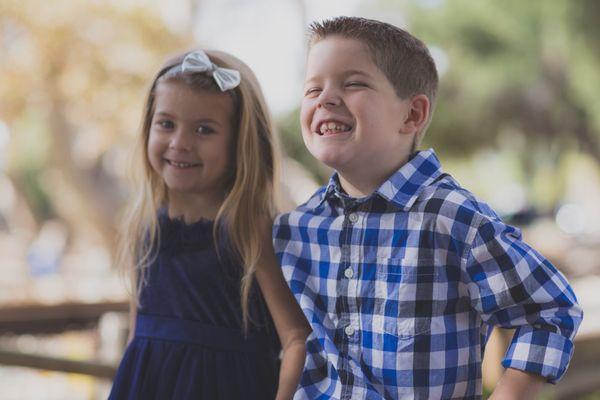 This candid shot captured their personalities perfectly!