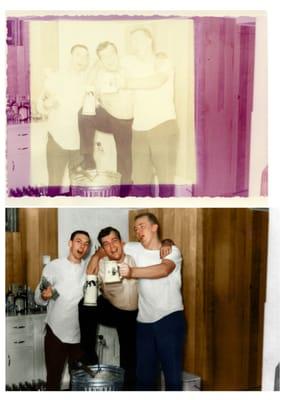 Photo restoration services. Most types of damage can be repaired. We can fix faded colors or other damage.