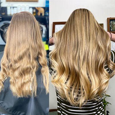 Before & After (Dimensional Blonding)