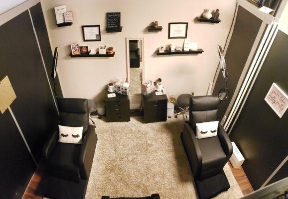 Our recliners are ready for you to come take a lash nap!