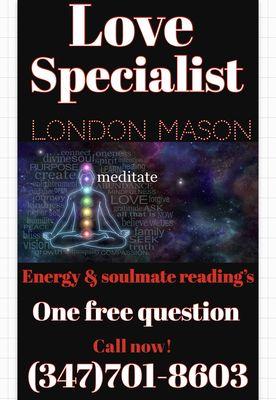 Energy and soulmate readings call now!