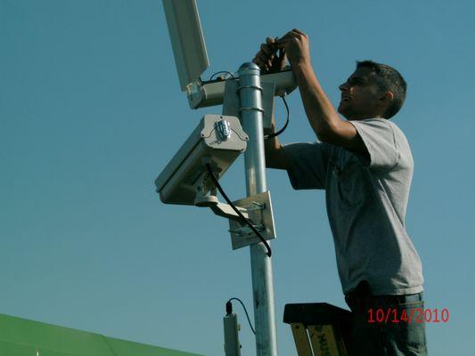 We install cameras.Commercial or residential.