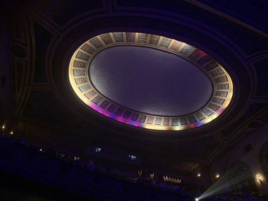 A section of the ceiling inside the Embassy Theatre in Ft. Wayne, IN.