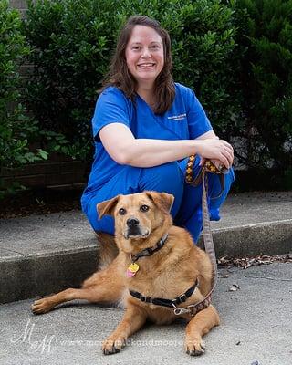 Dr. Meade with Bear.