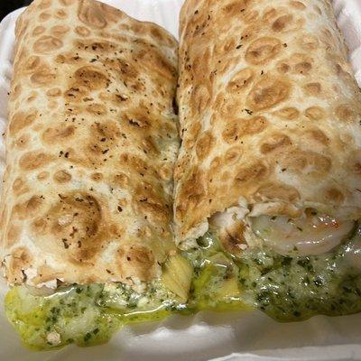 Shrimp Pesto Wrap