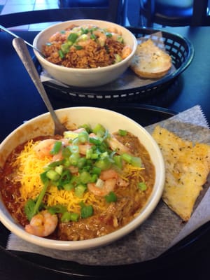 Drunken chicken and Jambalaya