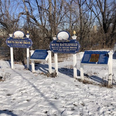 South Battlefield Battle Of Bound Brook Marker