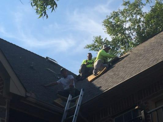 Mitkif Rd in University Park the owner asked only for a few shingles to be replaced