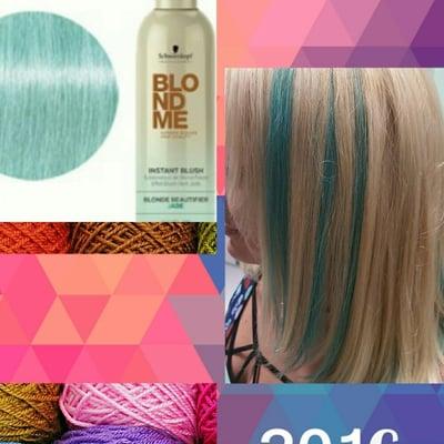 New ad on colors for only $20!!!
Blushes by Schwarzkopf just spray,blowdry and go!!! 
*****must be true blonde for colors to show