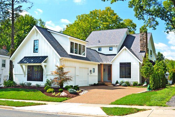 Custom, single family modern farmhouse style home in Montgomery, Ohio.