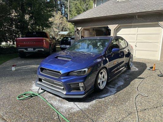 Subaru WRX got a full interior and exterior detail!