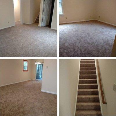 Newly installed carpet for a client ready to list their home. Fresh new carpet is a great inexpensive way to spruce up your home.