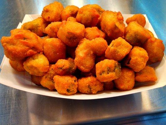 Golden fried okra