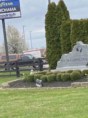 Welcome to Mount Washington Sign