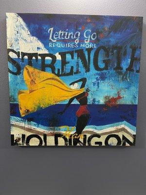 Letting go requires more strength than holding on