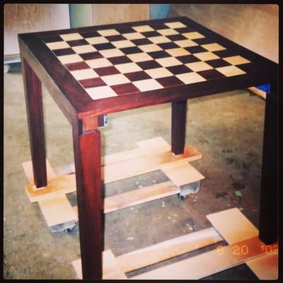 Checkerboard table