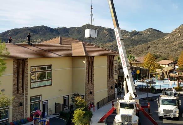 New install for Lawrence Welk Resorts-10ton Carrier split heat pump