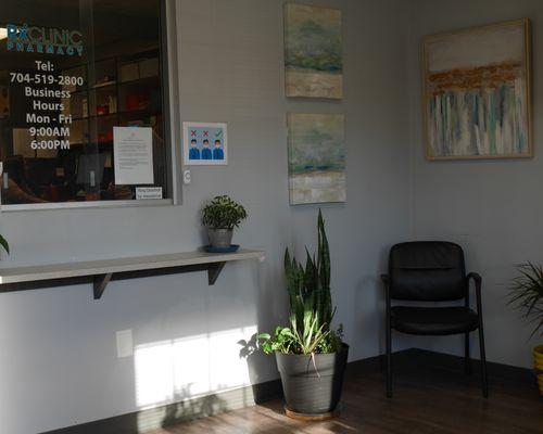 Park Road clinic reception area