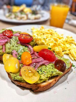 Avocado toast breakfast