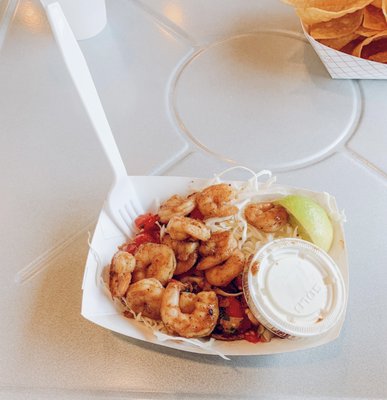 Shrimpin' Ain't Easy Bowl with Classic Dill Sauce