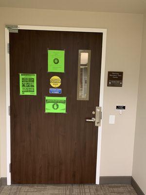 Entrance to the surgical suites