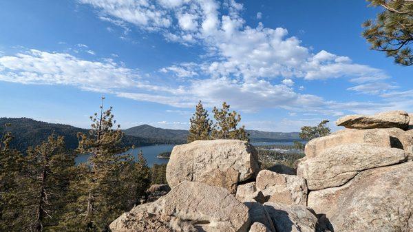 At the top of castle rock