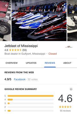 Our Google reviews