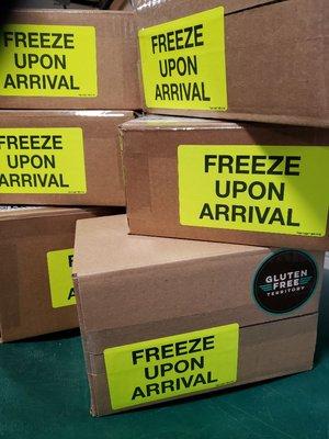 Shipped directly to your home! Keeps in freezer for months!