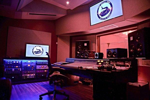 The Rattle Room, our recording studio control room