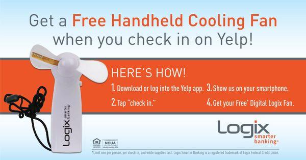 Free Handheld Cooling Fan when you check in!