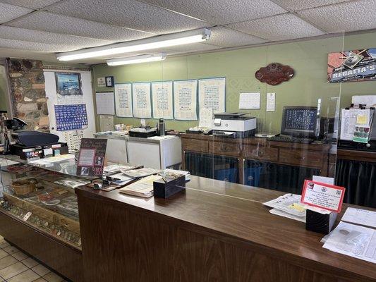 This is the reception area where medal and ribbon mounts are ordered.