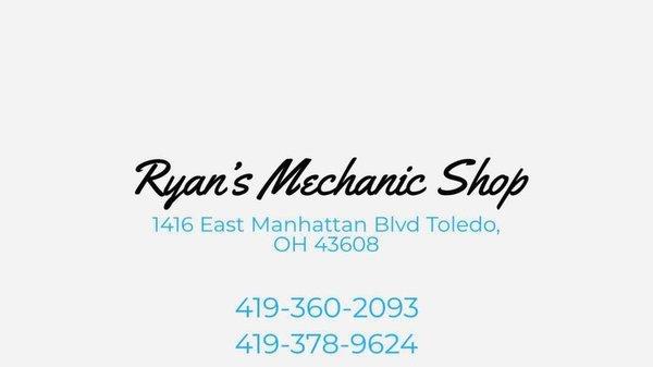 Ryan's Mechanic Shop