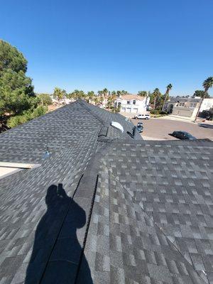 Reroof with Gaf Hdz shingles