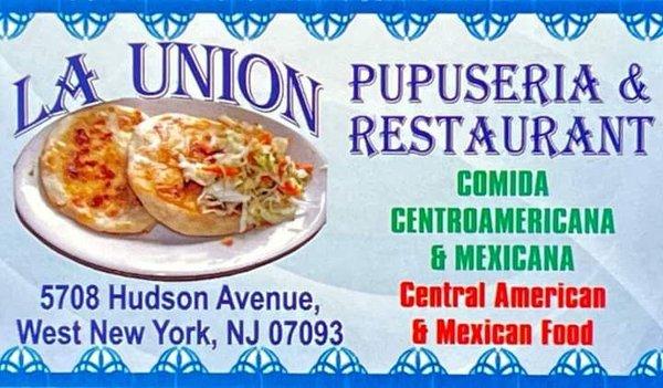 Pupuseria La Union * Central American & Mexican Food