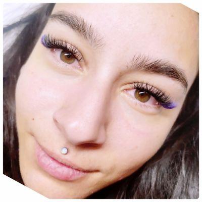 Classic lashes/ purple color