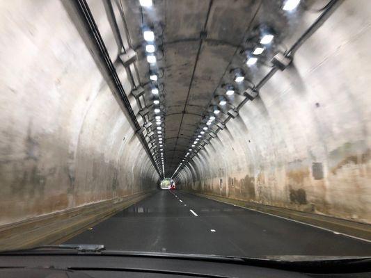 Inside the tunnel