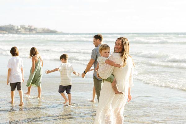 Family beach session in San Francisco Bay Area