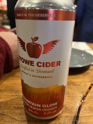 Localish cider.  Delicious.