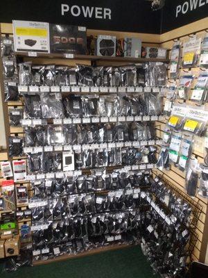 Over 200 A/C adapters in stock.