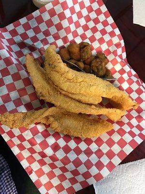 Fresh fried catfish! #tweetwhatyoueat