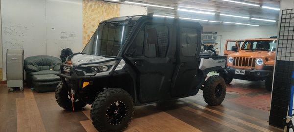 Can-Am with Xpel XR Black all around plus full windshield!