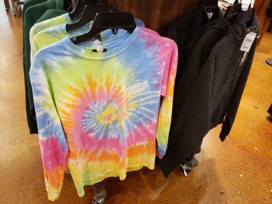 Santa Cruz tie-dye long sleeve shirt