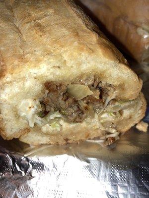 Steak and cheese sub!